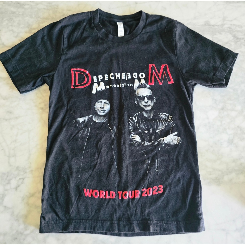 Depeche Mode Memento Mori World Tour 2023 Black Graphic T-Shirt Sm